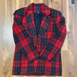 vintage abercrombie | plaid blazer